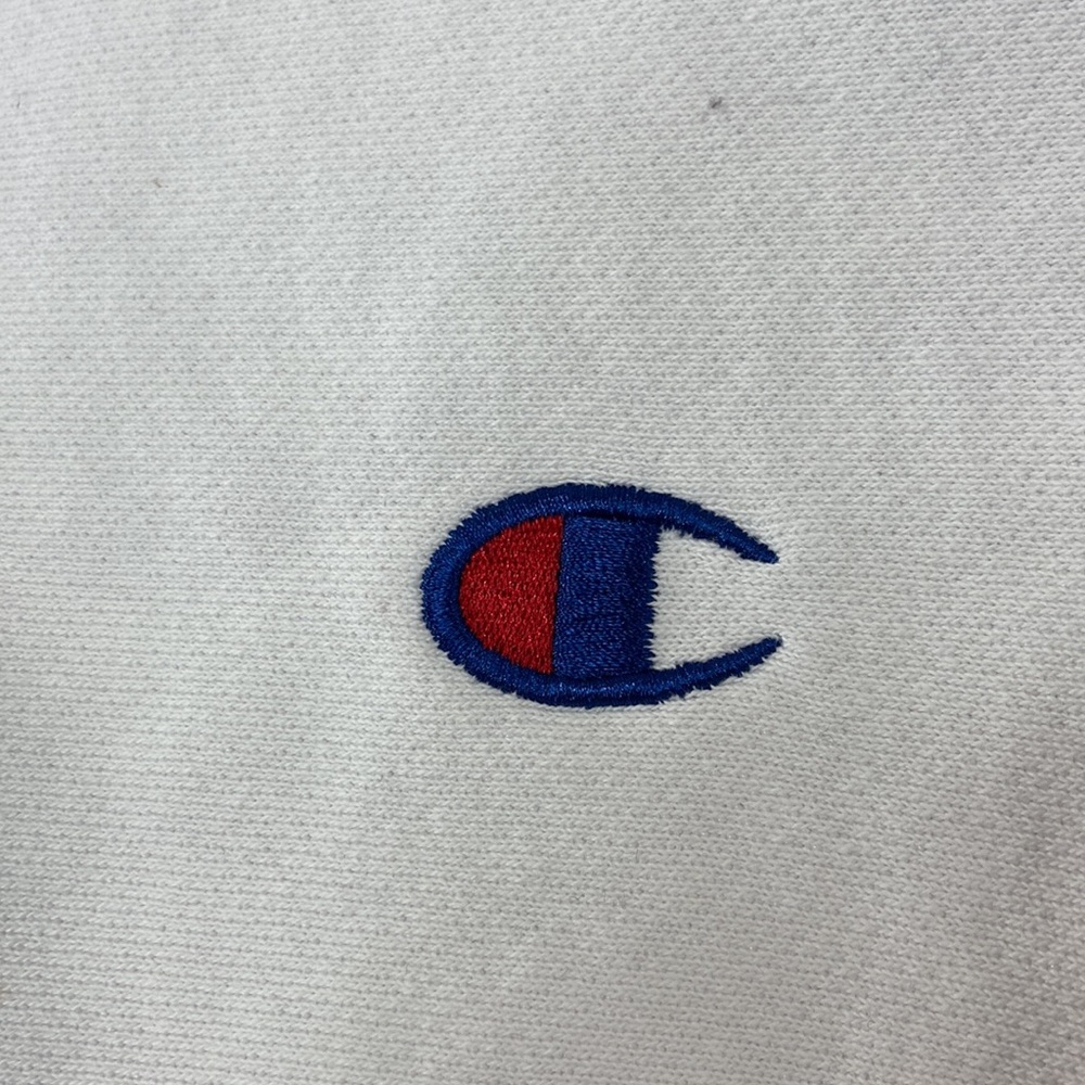 Champion Cropped Sweatshirt White Size Extra Large XL - Picture 7 of 16